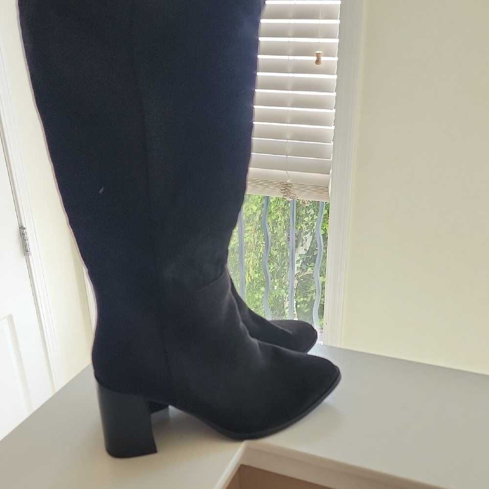 a new day Black Over the Knee Boots